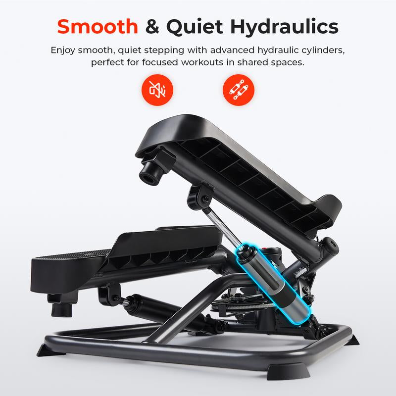 High-quality twist stair steppers paired with durable resistance bands for effective home workouts