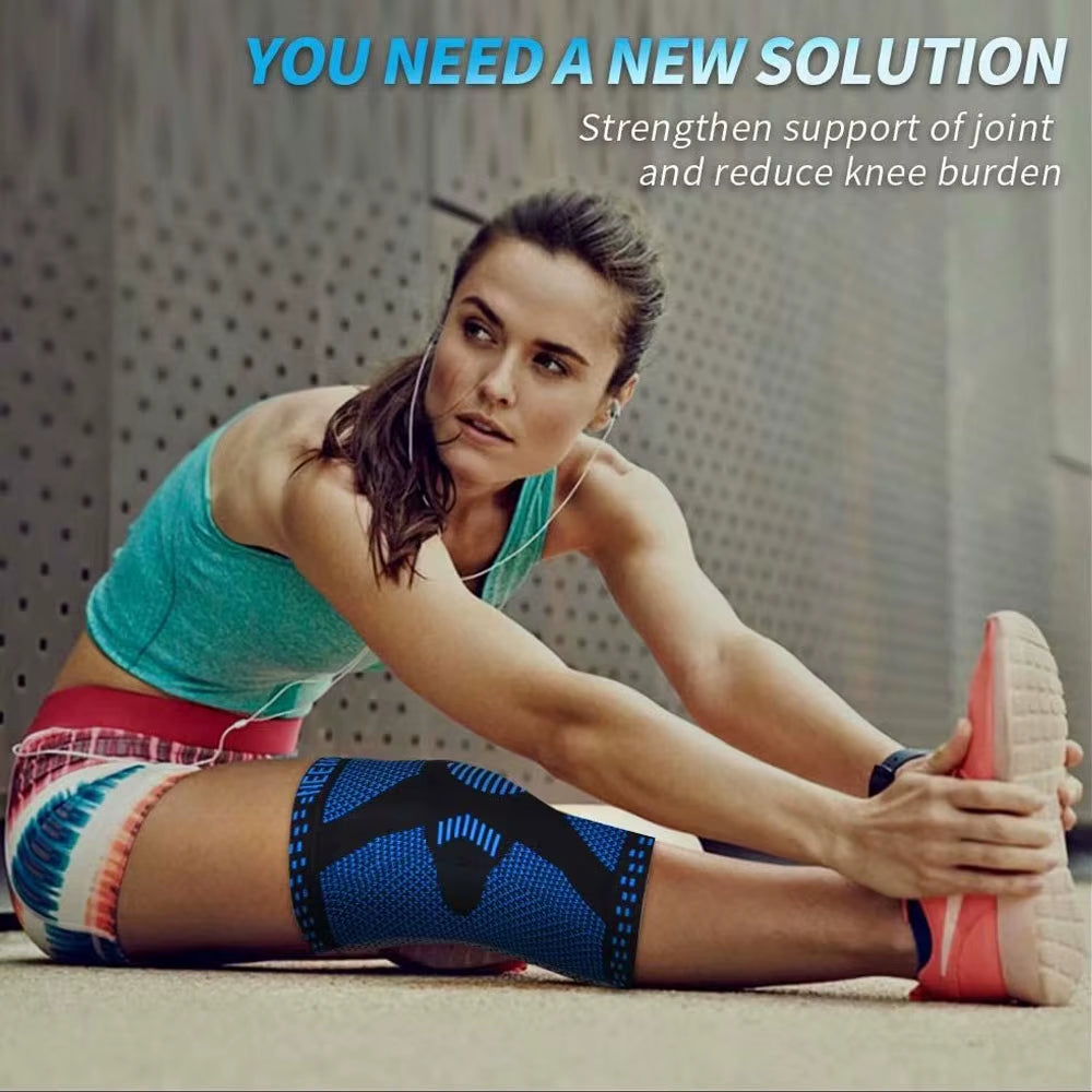 Professional sports athlete wearing a knee brace for optimal joint support and injury prevention
