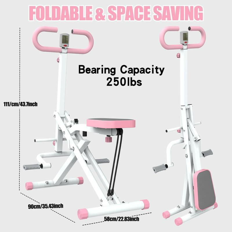 Foldable Squat Rodeo equipment used to enhance core strength and stability in fitness training sessions