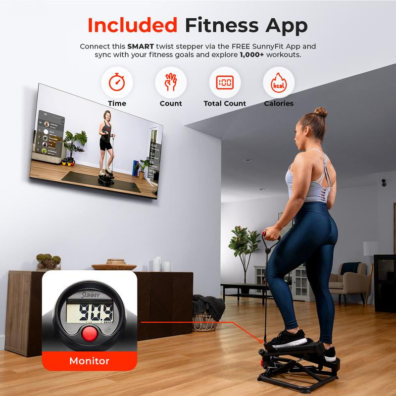 High-quality twist stair steppers paired with durable resistance bands for effective home workouts