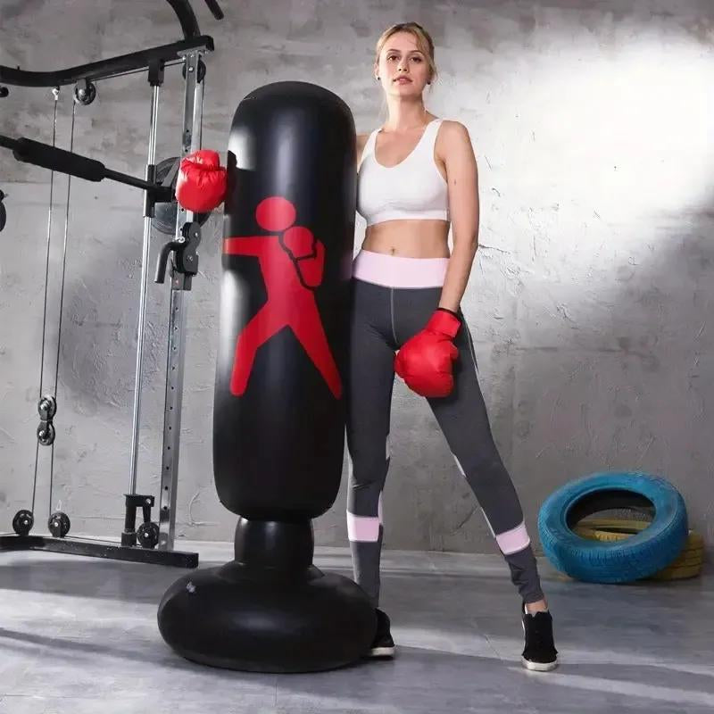 Durable Home Boxing Bag with Non-Slip Base.