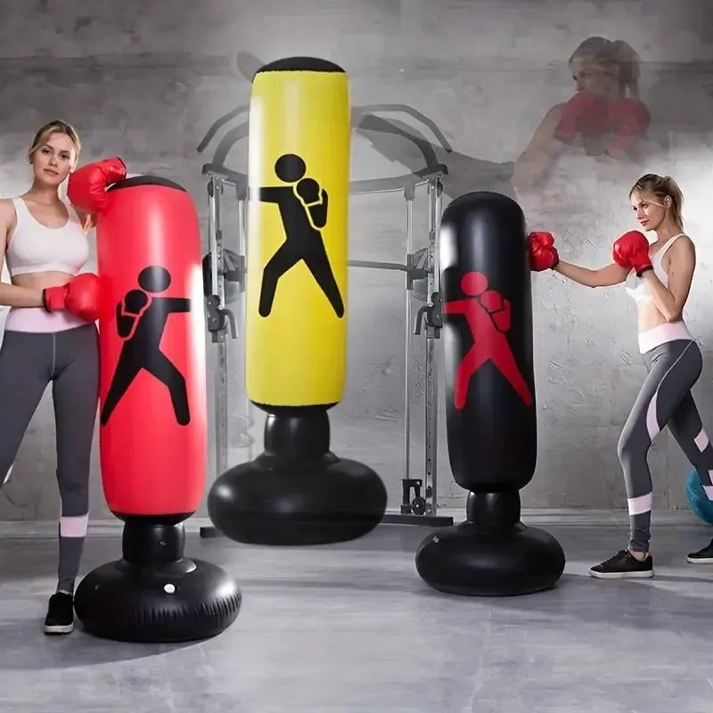 Durable Home Boxing Bag with Non-Slip Base.