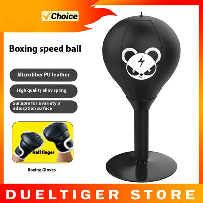 Stress relief exercise using a boxing speed ball enhances focus and agility for effective workout sessions.