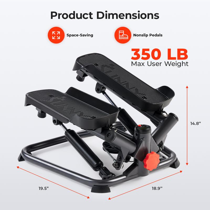 High-quality twist stair steppers paired with durable resistance bands for effective home workouts