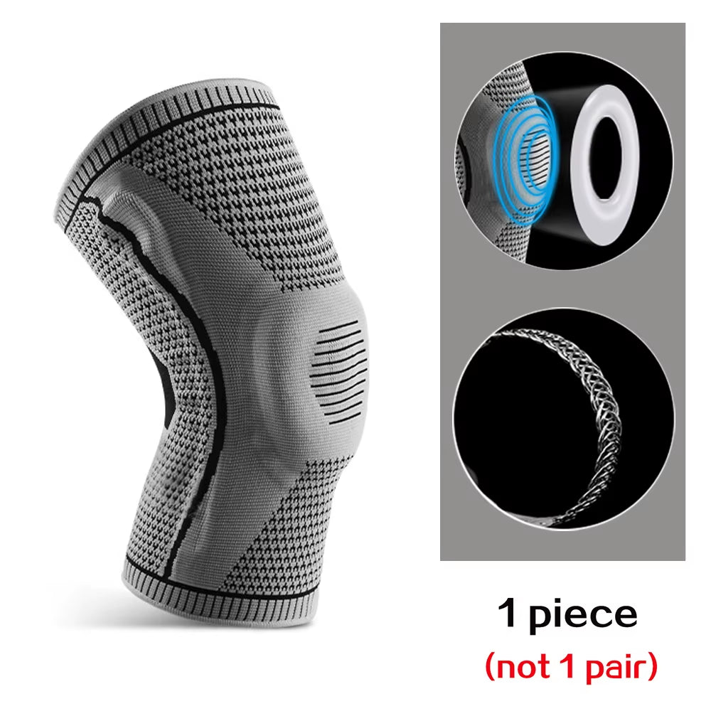 Professional sports athlete wearing a knee brace for optimal joint support and injury prevention