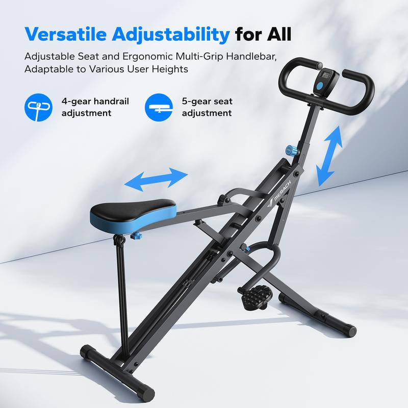 Advanced rowing machines and squat exercises for comprehensive fitness training and muscle strengthening