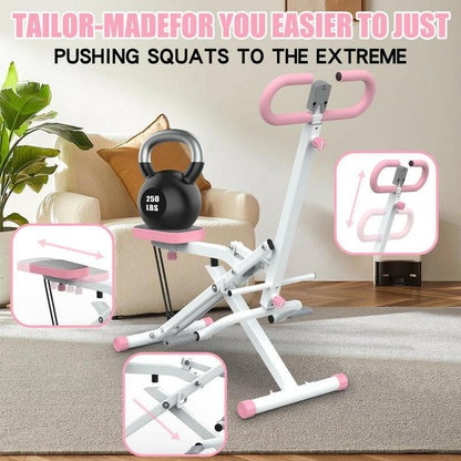 Foldable Squat Rodeo equipment used to enhance core strength and stability in fitness training sessions