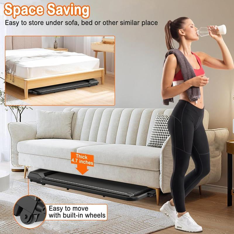 Portable treadmill for efficient home workouts, combining convenience and advanced fitness technology.
