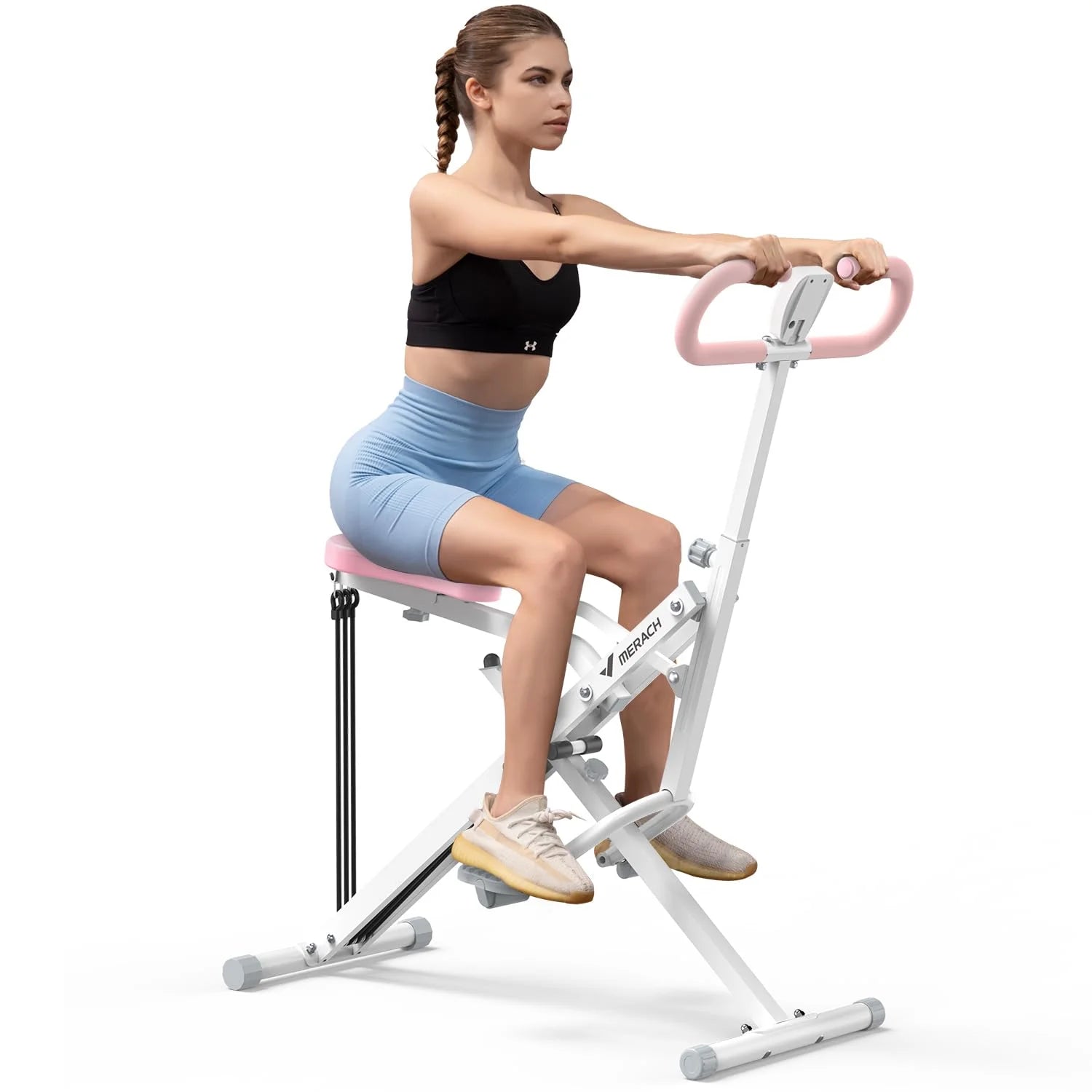 Adjustable Squat Trainer with Triple Resistance Bands for Total Lower Body Strength.