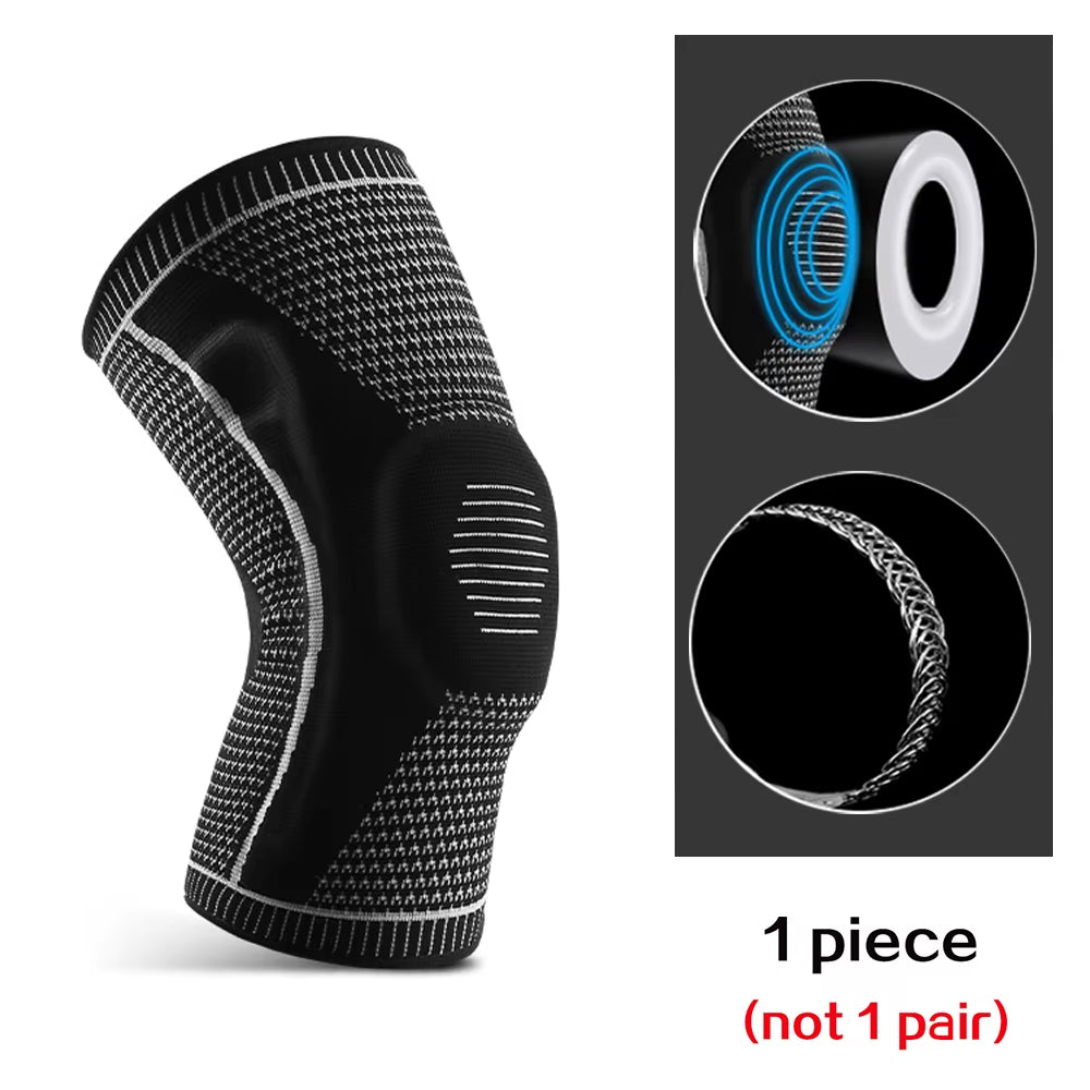Professional sports athlete wearing a knee brace for optimal joint support and injury prevention