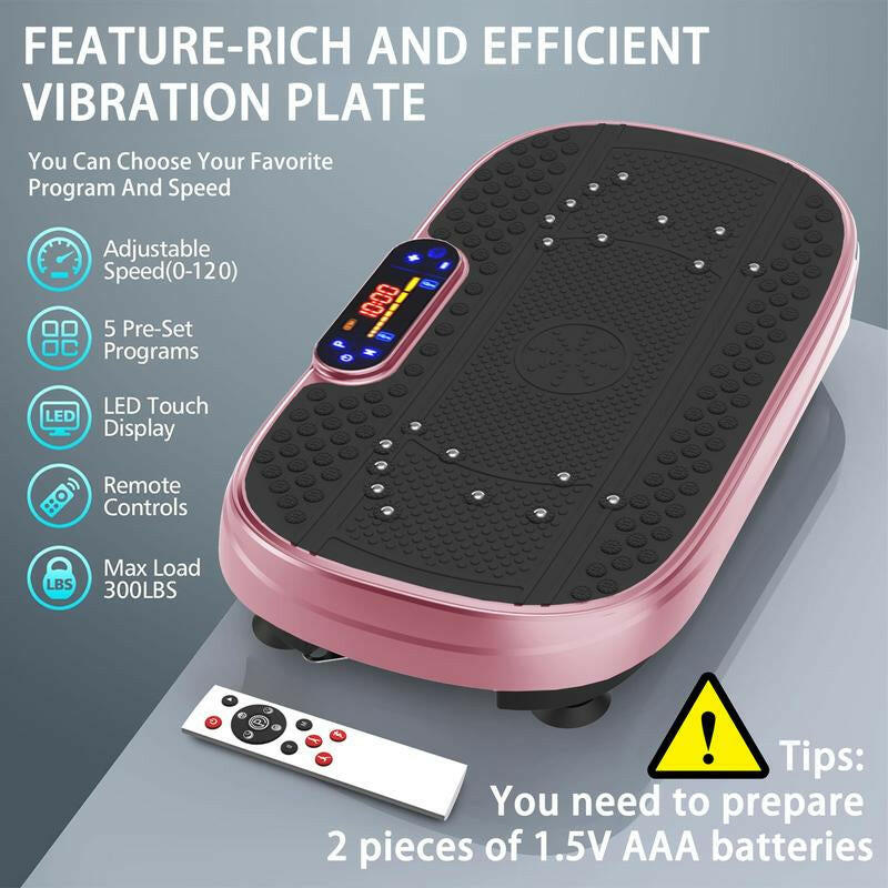 Workout session using a vibration plate to enhance fitness and muscle toning effectively.