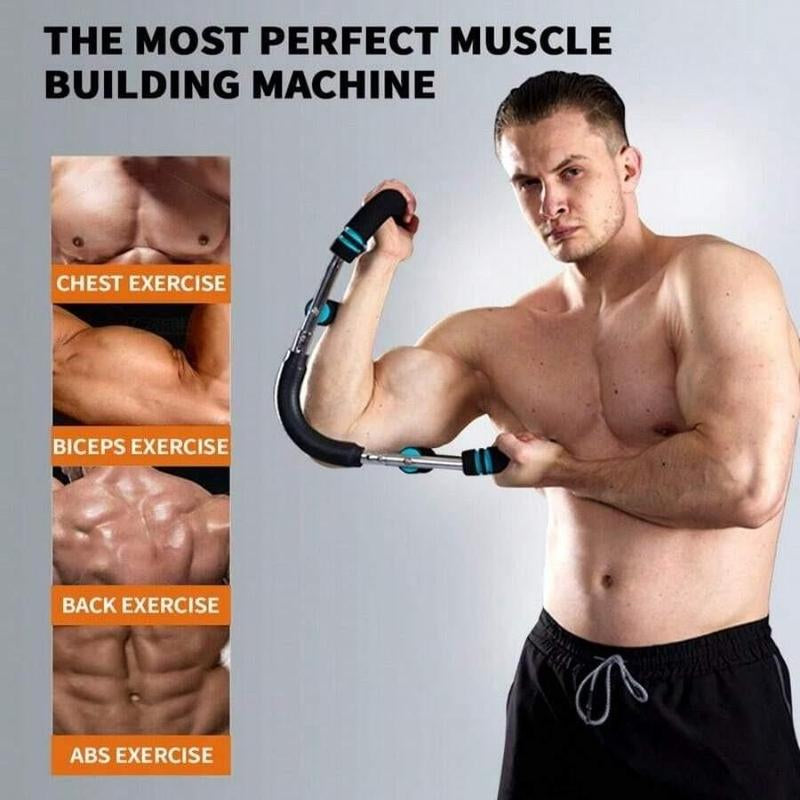 Adjustable resistance arm trainer enhancing upper body strength and muscle tone for effective fitness workouts.