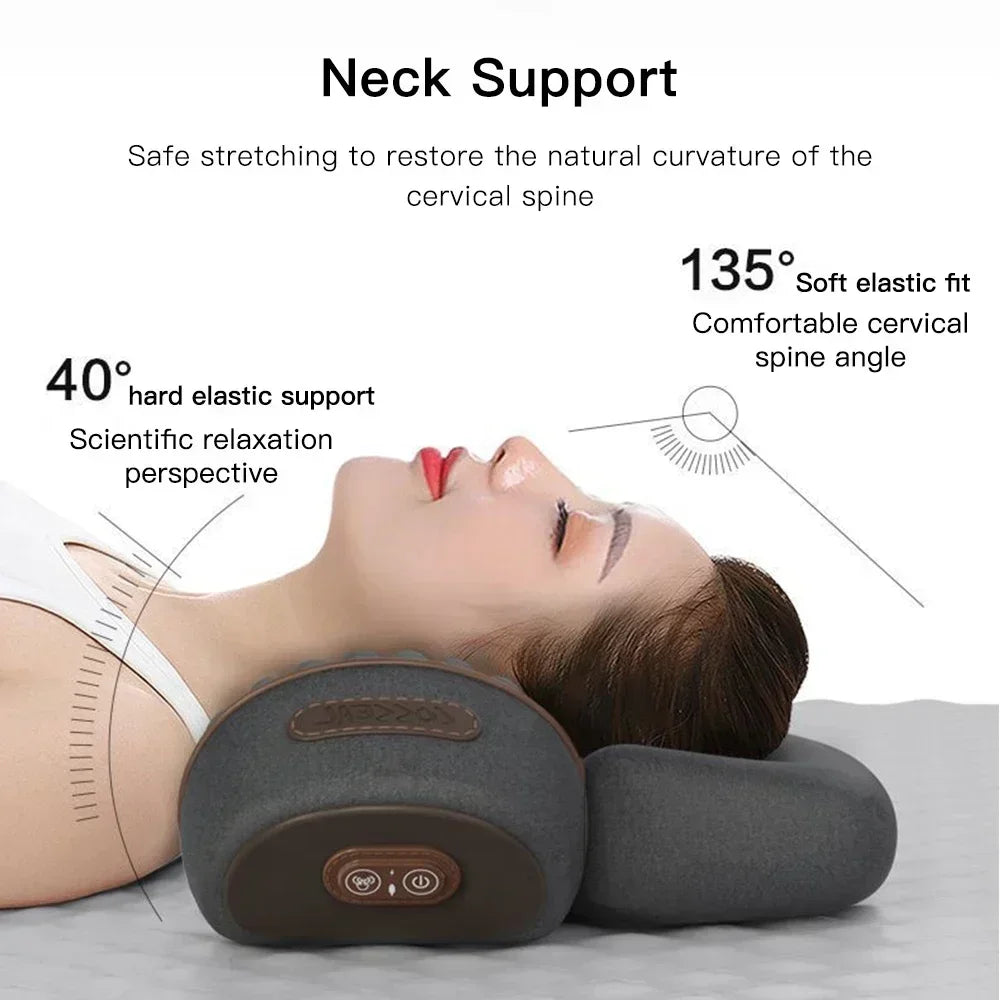 Electric massager and memory foam pillow for enhanced comfort and relaxation