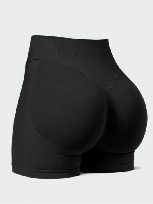 High waist sports shorts designed for optimal comfort and performance during athletic activities.