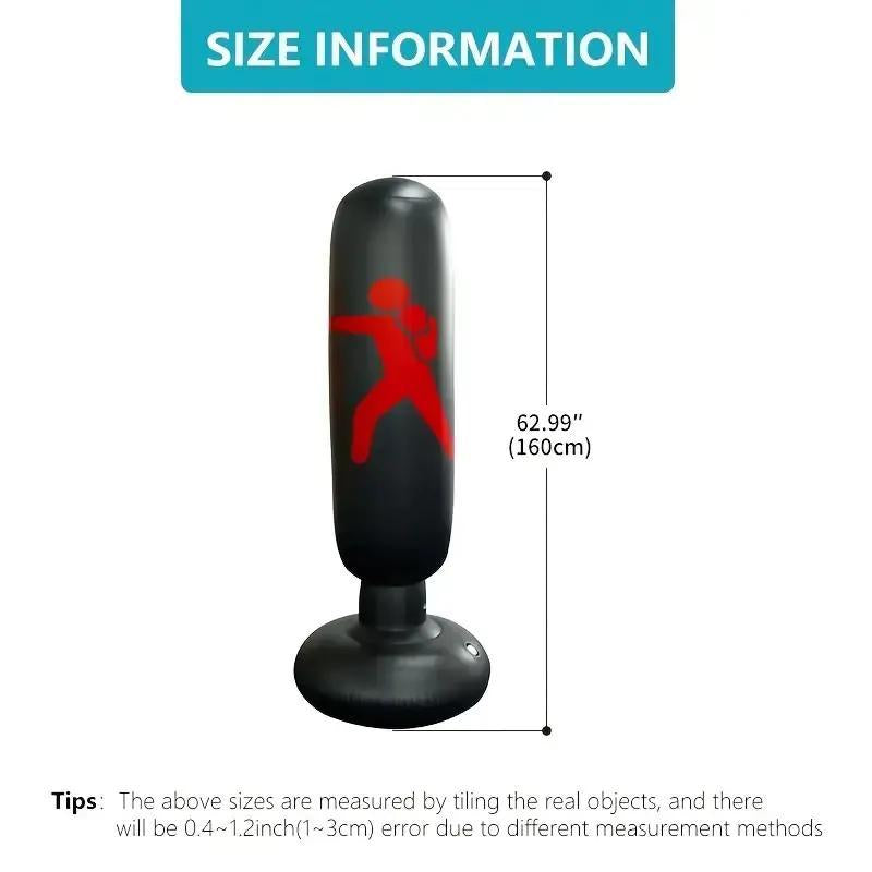 Durable Home Boxing Bag with Non-Slip Base.