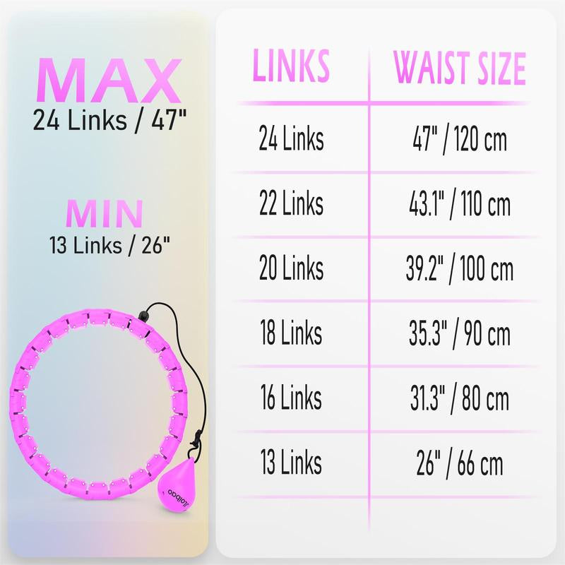 Smart hula hoop designed for fitness enthusiasts seeking engaging and effective exercise equipment.