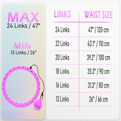 Smart hula hoop designed for fitness enthusiasts seeking engaging and effective exercise equipment.