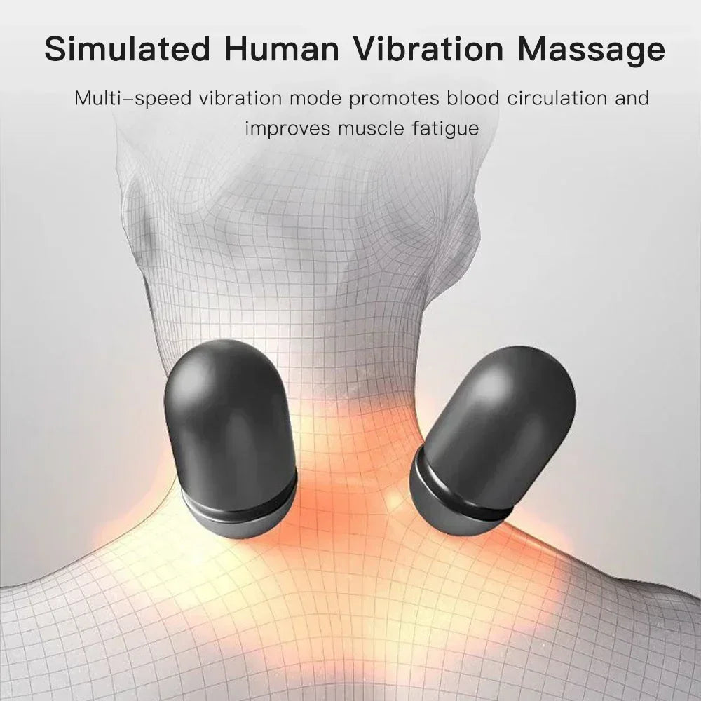 Electric massager and memory foam pillow for enhanced comfort and relaxation