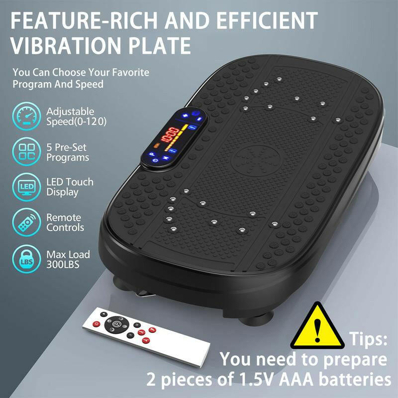 Workout session using a vibration plate to enhance fitness and muscle toning effectively.