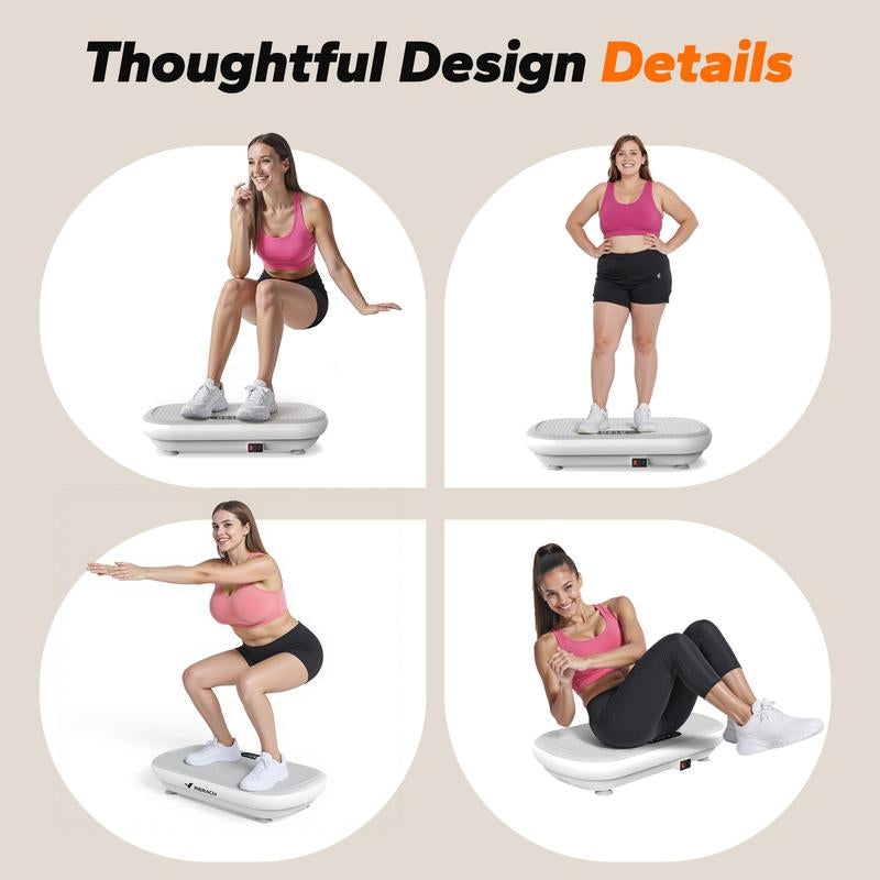 Vibration plate with Bluetooth control for enhanced workout flexibility and seamless user experience