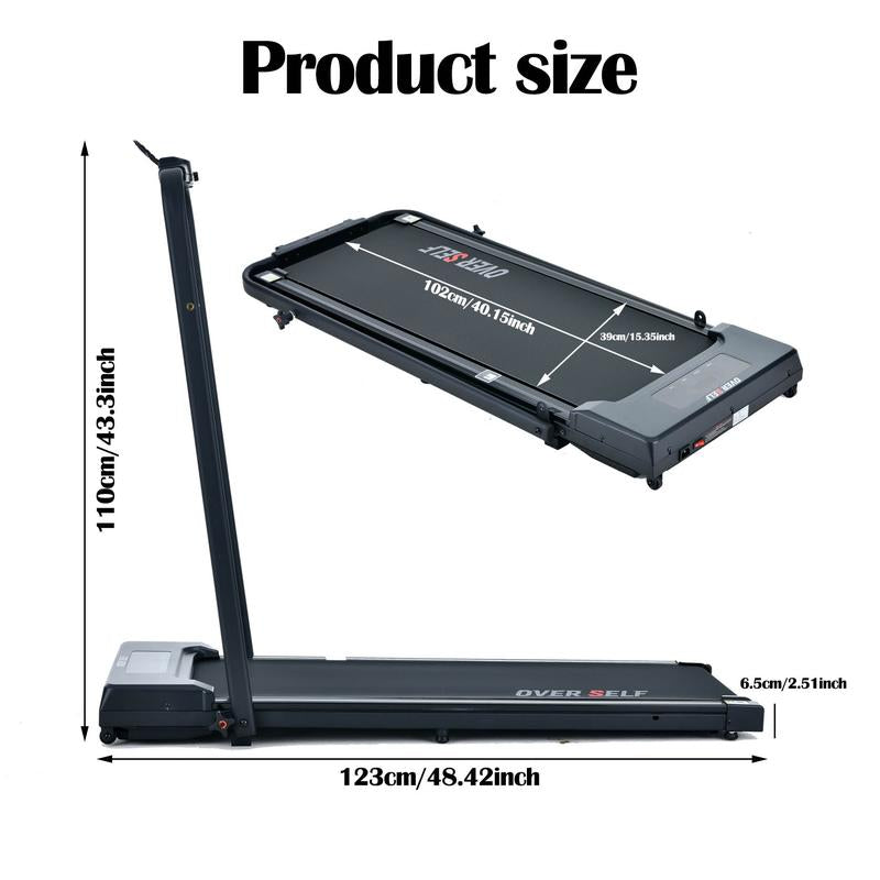 Portable treadmill for efficient home workouts, combining convenience and advanced fitness technology.