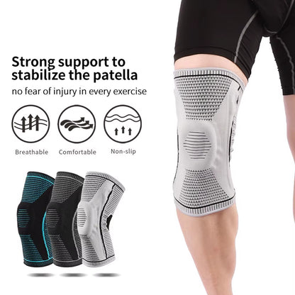 Professional sports athlete wearing a knee brace for optimal joint support and injury prevention
