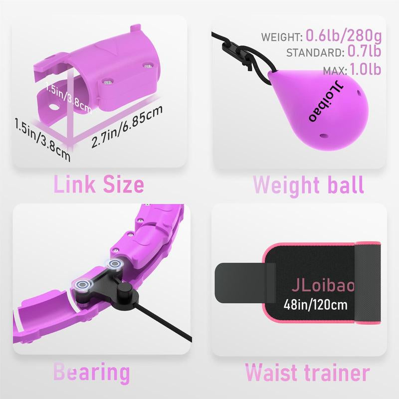 Smart hula hoop designed for fitness enthusiasts seeking engaging and effective exercise equipment.