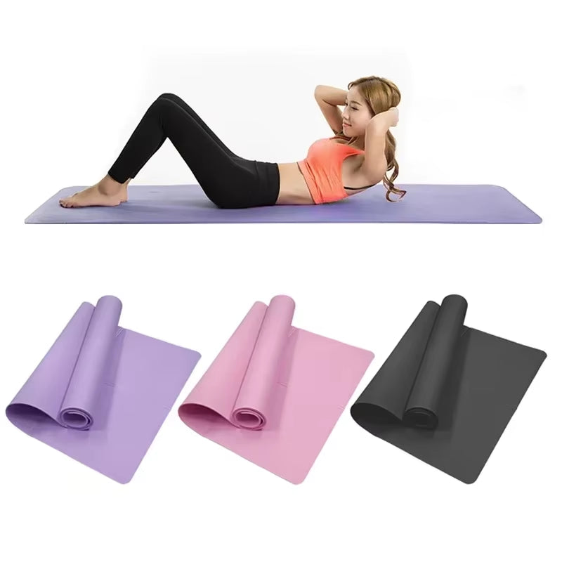 High-quality anti-slip yoga mat designed for optimal grip and stability during exercises.