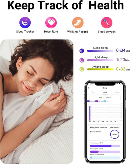 Smart Health fitness tracker displaying real-time activity and wellness metrics for comprehensive personal health monitoring