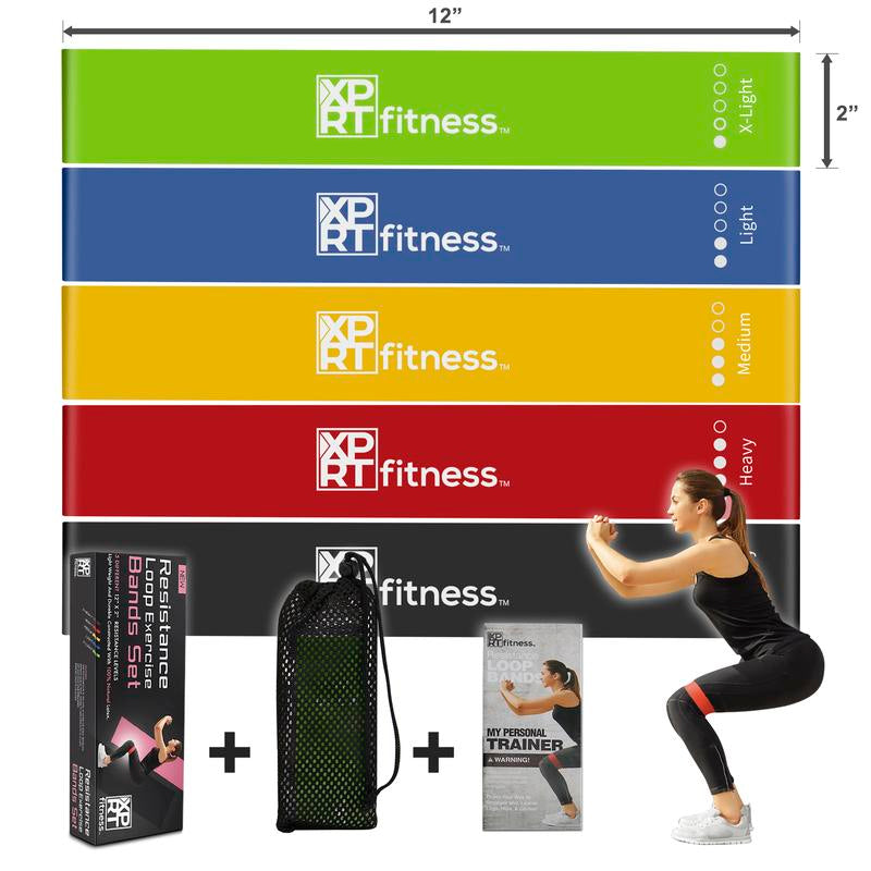 5 Different Resistance Bands for Home Workout.