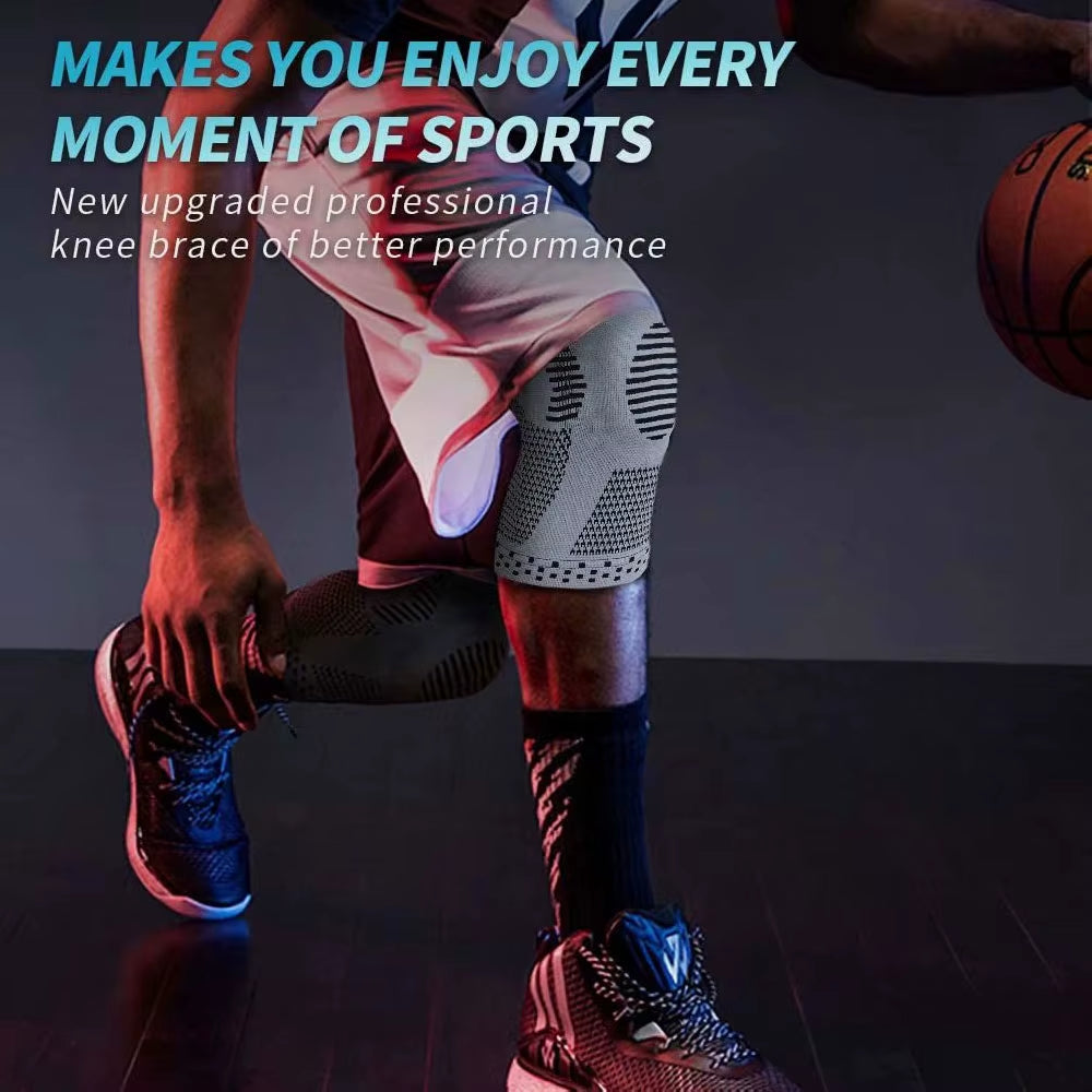 Professional sports athlete wearing a knee brace for optimal joint support and injury prevention