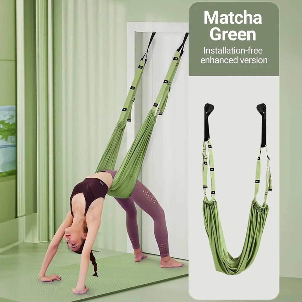 Aerial Yoga Strap Pull Rope Hammock Trainer.
