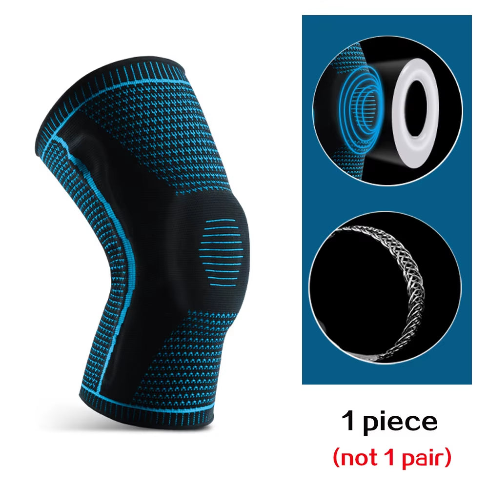 Professional sports athlete wearing a knee brace for optimal joint support and injury prevention