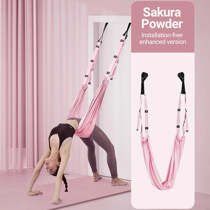 Aerial Yoga Strap Pull Rope Hammock Trainer.
