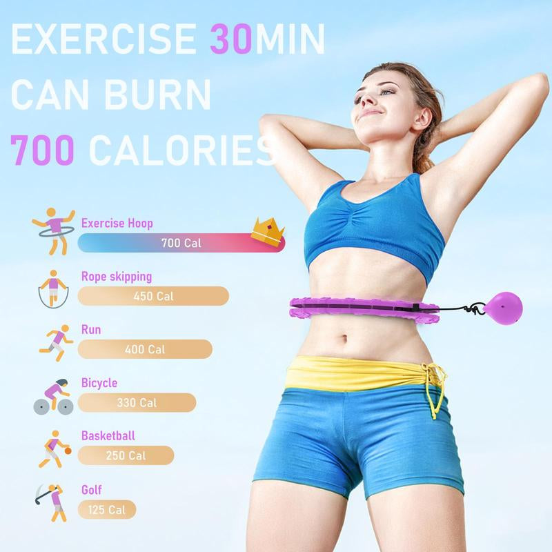 Smart hula hoop designed for fitness enthusiasts seeking engaging and effective exercise equipment.
