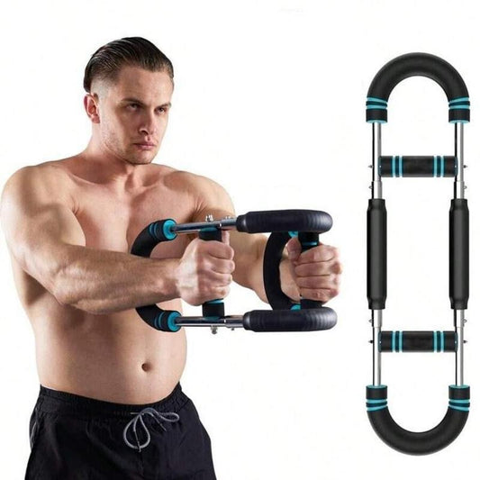Adjustable resistance arm trainer enhancing upper body strength and muscle tone for effective fitness workouts.