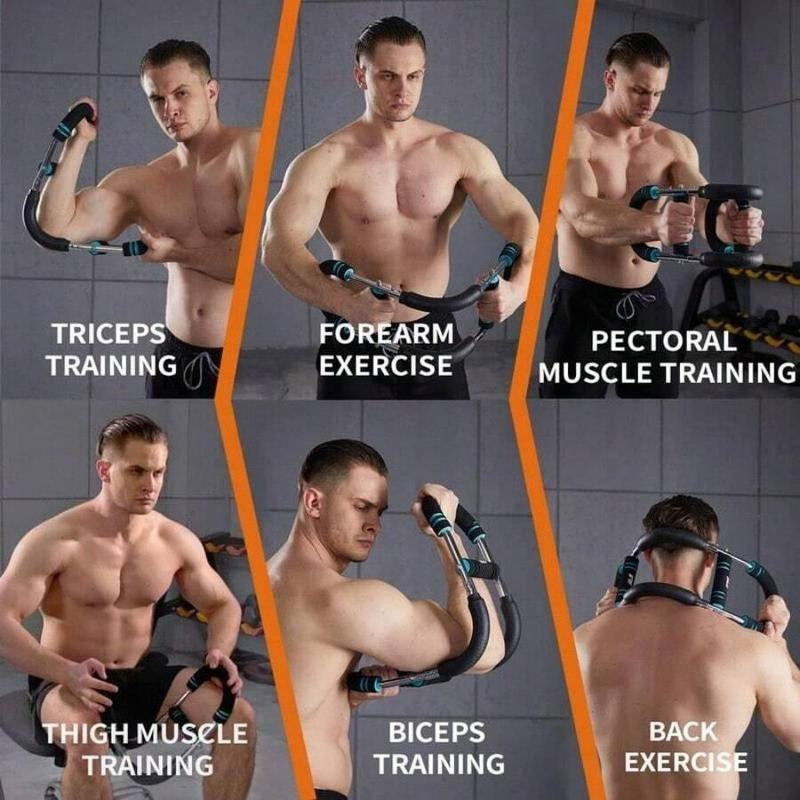 Adjustable resistance arm trainer enhancing upper body strength and muscle tone for effective fitness workouts.