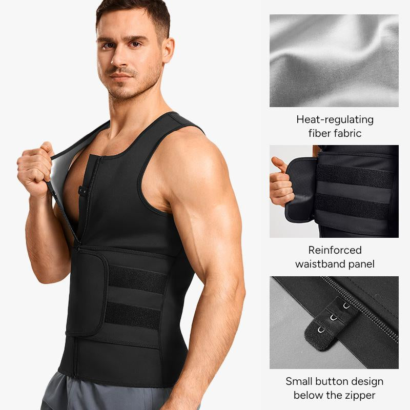 Sauna Sports Vest Suit Top