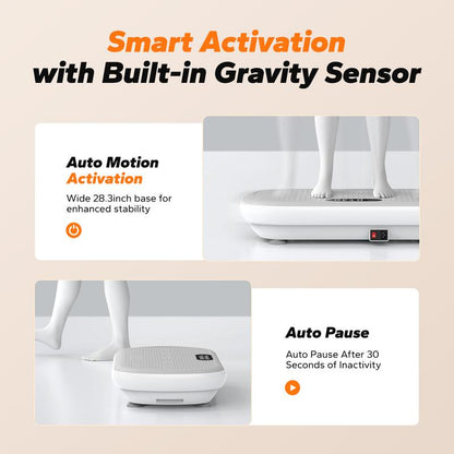 Vibration plate with Bluetooth control for enhanced workout flexibility and seamless user experience
