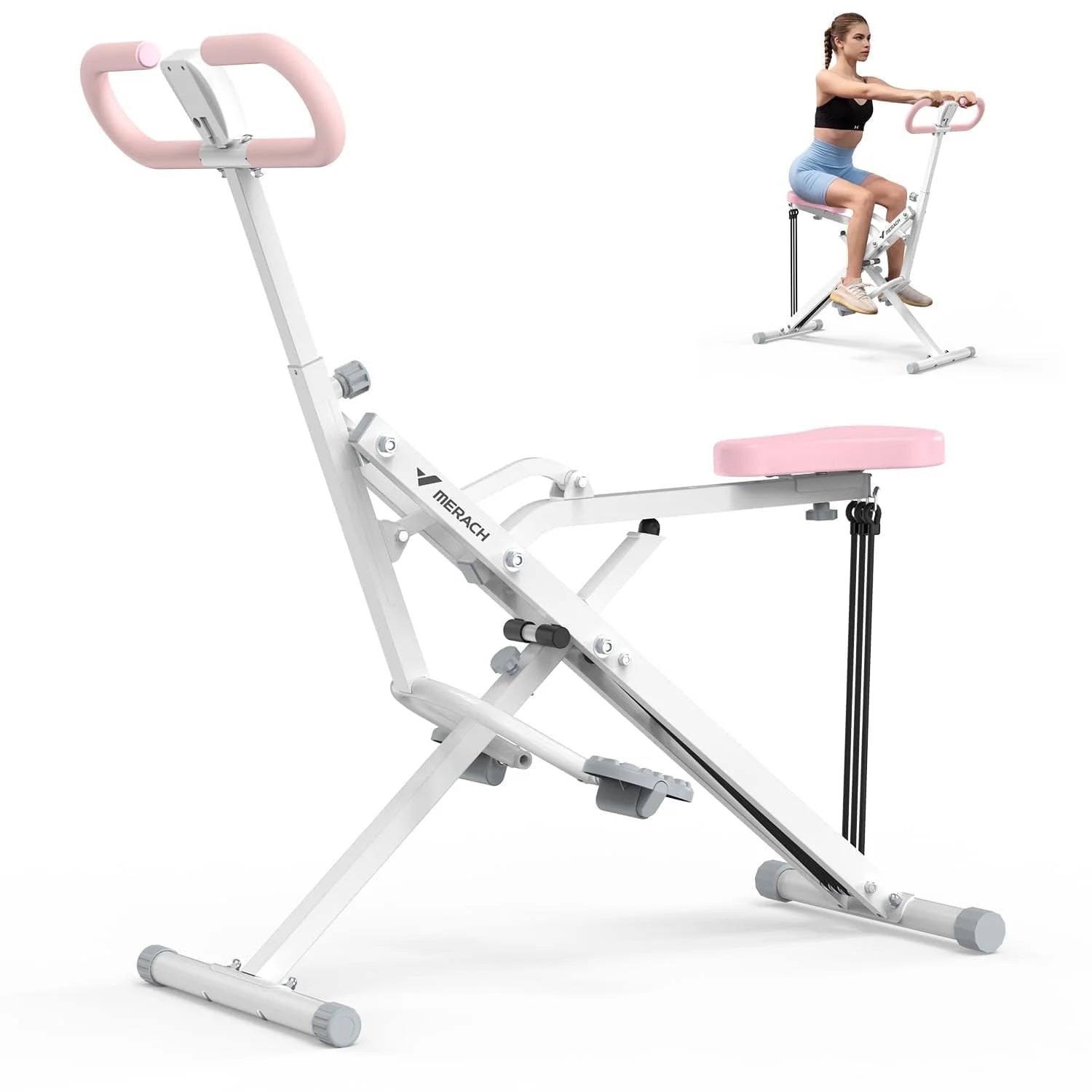 Adjustable Squat Trainer with Triple Resistance Bands for Total Lower Body Strength.