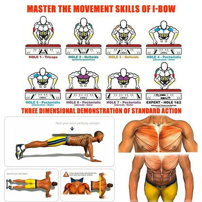 Foldable Push-Up Board Set for Full-Body Workout.