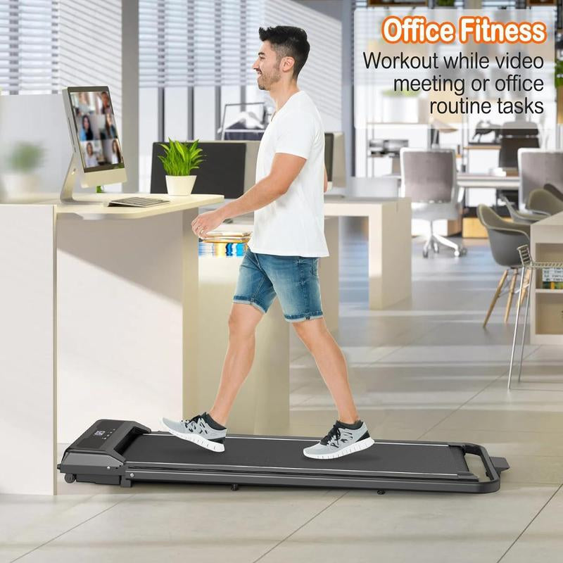 Portable treadmill for efficient home workouts, combining convenience and advanced fitness technology.