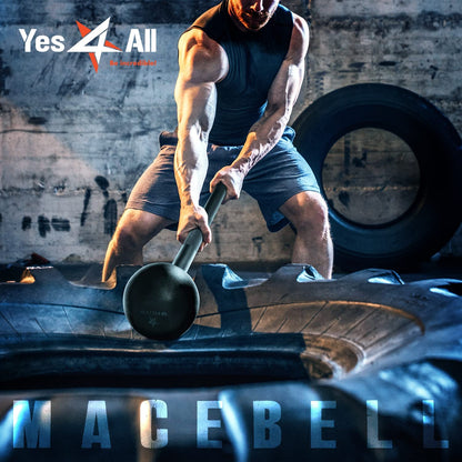Steel Mace Bell for Strength Training - Support Full Body, Muscles, Shoulder, Grips & Forearms Workouts to Rehabilitation, Stretching 5, 7, 10, 15, 20, 25, 30Lb for Woman & Man.