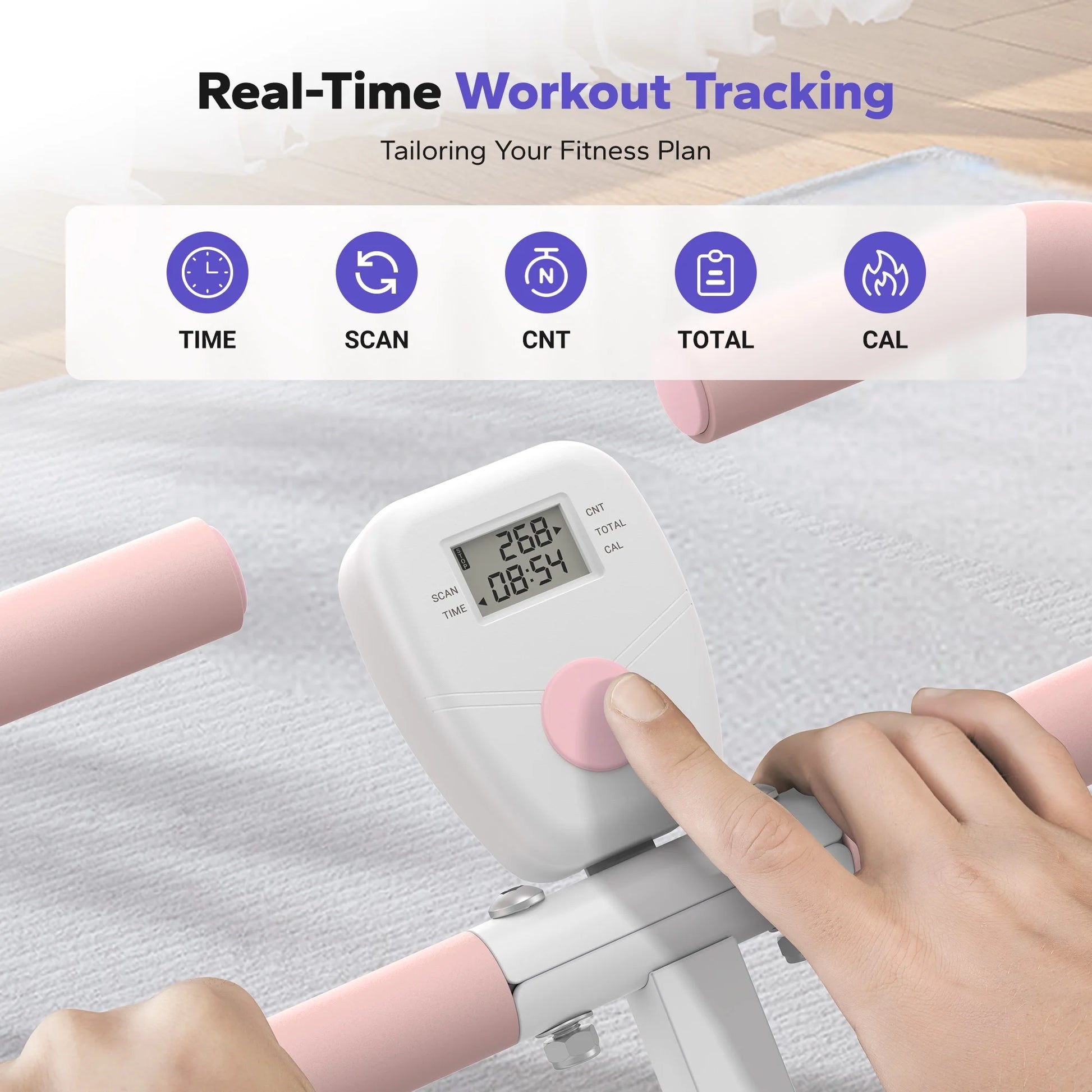 Adjustable Squat Trainer with Triple Resistance Bands for Total Lower Body Strength.