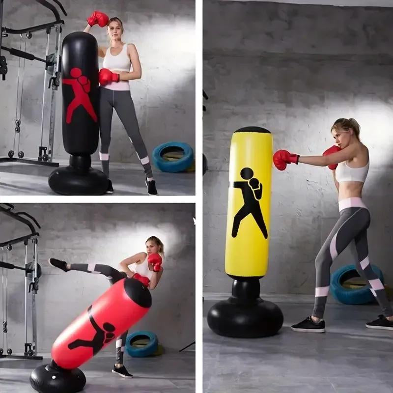 Durable Home Boxing Bag with Non-Slip Base.