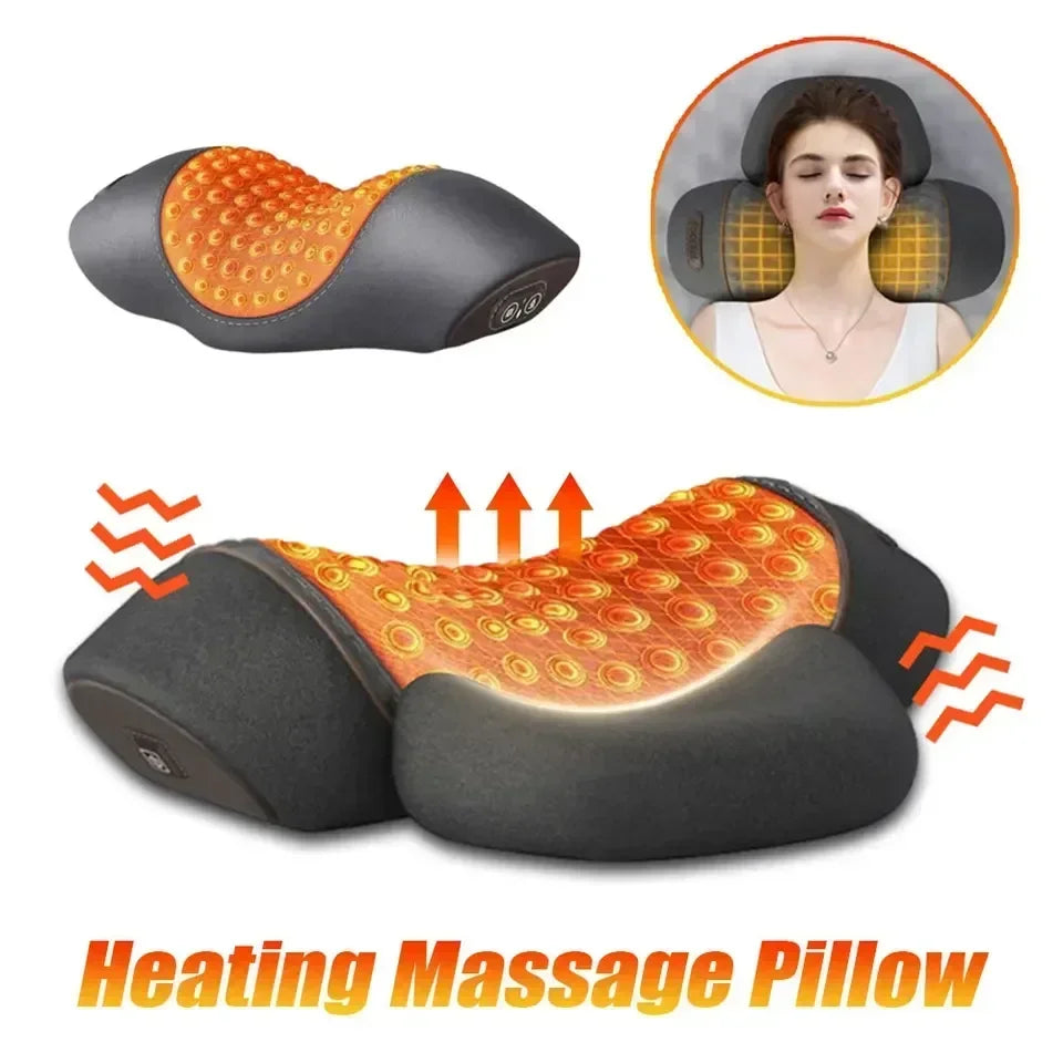 Electric massager and memory foam pillow for enhanced comfort and relaxation