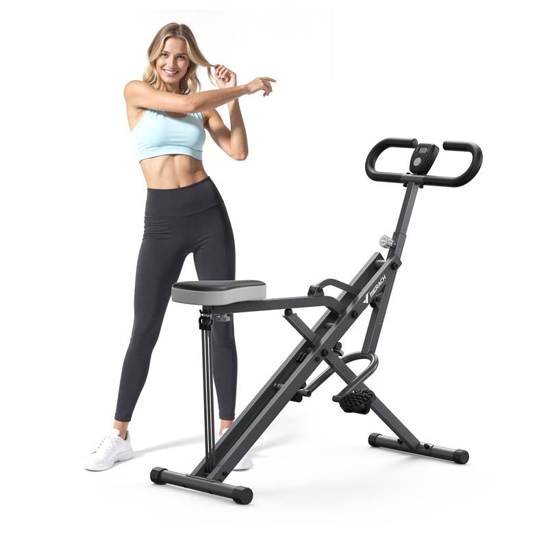 Advanced rowing machines and squat exercises for comprehensive fitness training and muscle strengthening