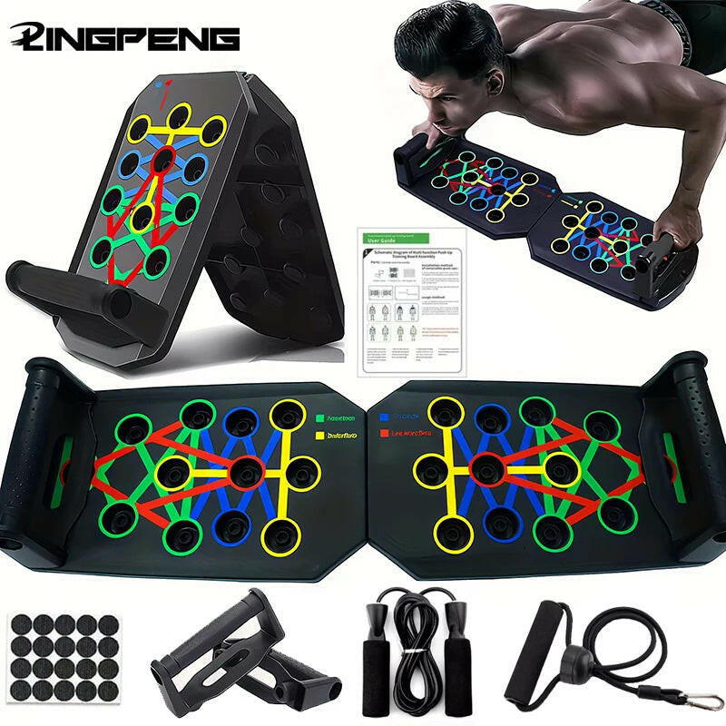 Foldable Push-Up Board Set for Full-Body Workout.