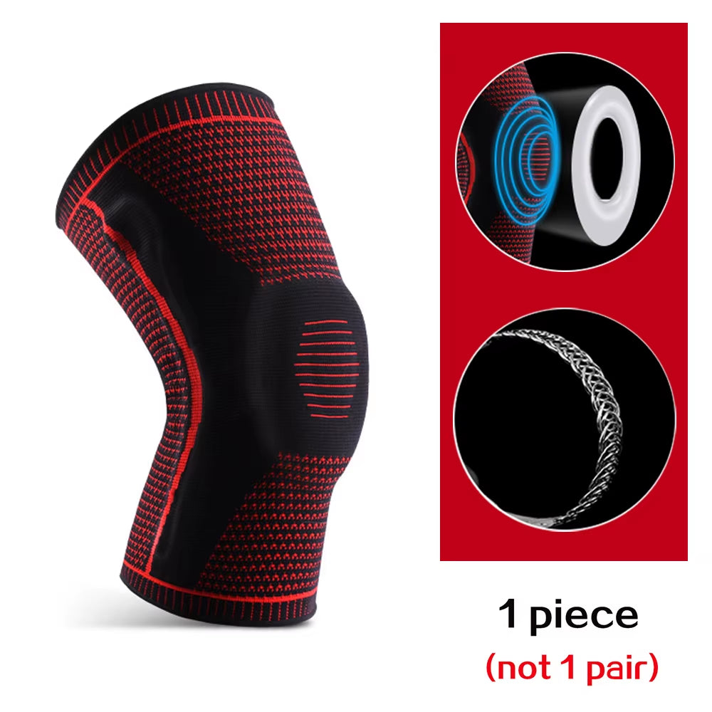 Professional sports athlete wearing a knee brace for optimal joint support and injury prevention