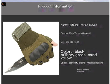Durable tactical gloves designed for enhanced grip and protection in demanding environments